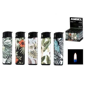 Angel Disposable Lighter Piezo Leaves/Blossoms 50pcs