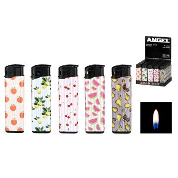 Angel Disposable Lighter Piezo Fruits 50pcs