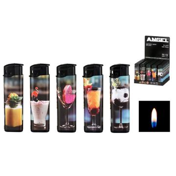 Angel Disposable Lighter Piezo Cocktail 50 pcs