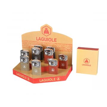 Laguiole Aanst. Single Jet Wood 9pcs.