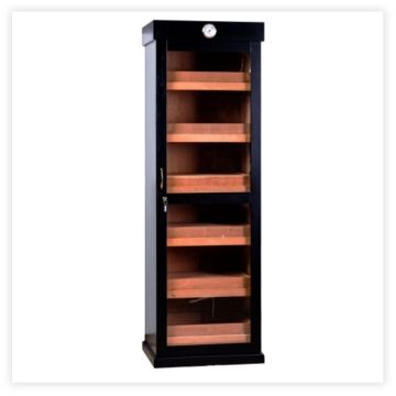 Humidor kabinet groot mat zwart