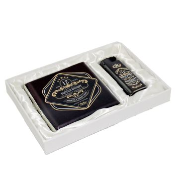 Matteo Gift set Whiskey Black Case 20 + Lighter