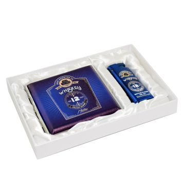 Matteo Gift set Whiskey Blue Case 20 + Lighter