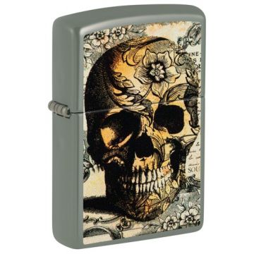 Zippo 49843 Skull Vintage