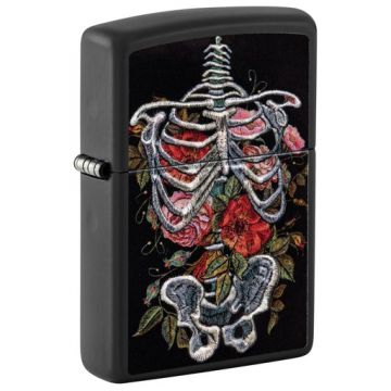 Zippo 218 Skelett Embroidery