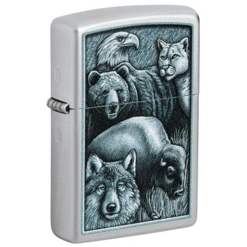 Zippo 205 Fierce Animals Design