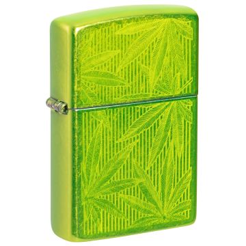 Zippo 24513 Cannabis Leaves Design