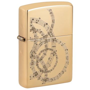 Zippo 254B Musical Notes Design