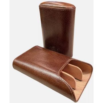 Sig. Koker. Smooth Tan leather for 3 sig.