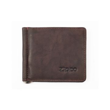 Zippo lederwaren Money Clip Card Wallet Brown