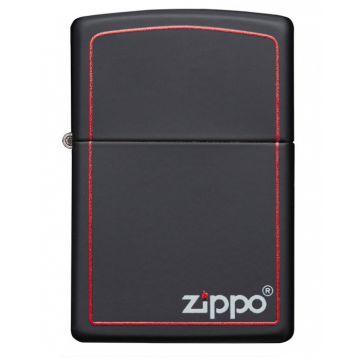 Zippo Black Matte Zippo Border