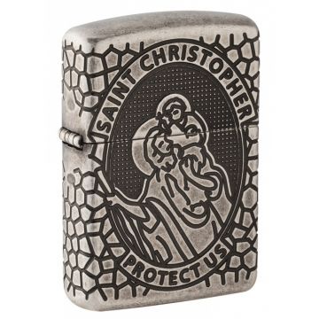 ZIPPO PL28973 St Christopher Medal Design