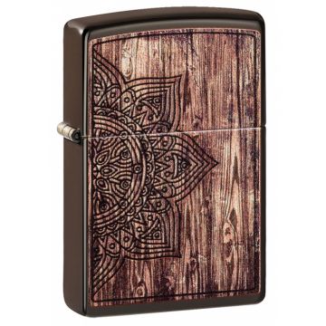 ZIPPO PL49180 Wood Mandala Design