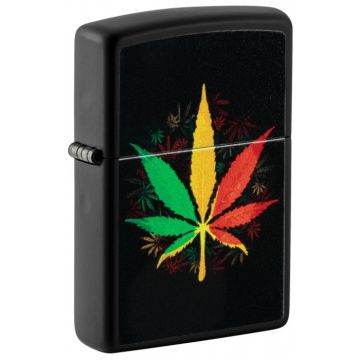 Zippo 218 Rasta Cannabis Design