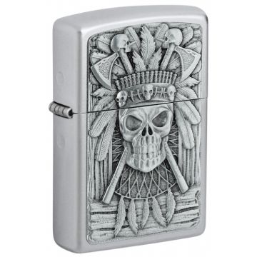 Zippo Skull Indian Design