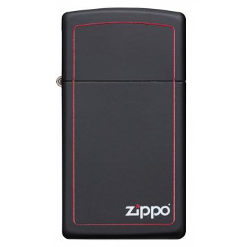 Zippo Slim Black Matte Zippo Border